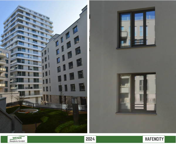 Neubau Strandkai, BF 57 Häuser, -Hafencity -Weser Bauputz GmbH Bremen