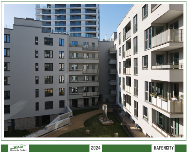 Neubau Strandkai, BF 57 Häuser, -Hafencity -Weser Bauputz GmbH Bremen