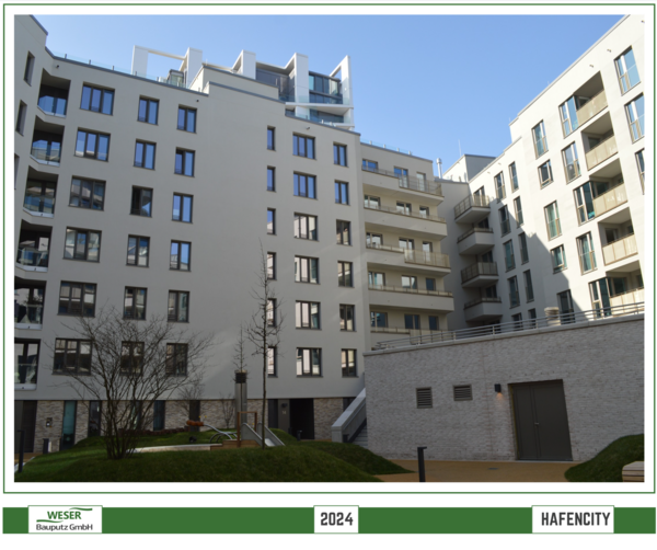 Neubau Strandkai, BF 57 Häuser, -Hafencity -Weser Bauputz GmbH Bremen