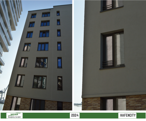 Neubau Strandkai, BF 57 Häuser, -Hafencity -Weser Bauputz GmbH Bremen