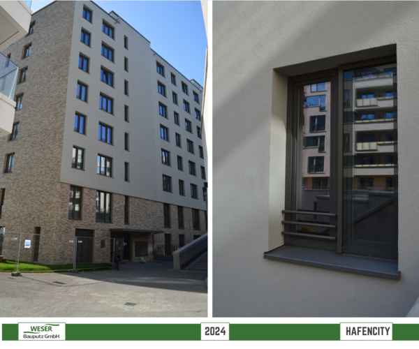 Neubau Strandkai, BF 57 Häuser, -Hafencity -Weser Bauputz GmbH Bremen