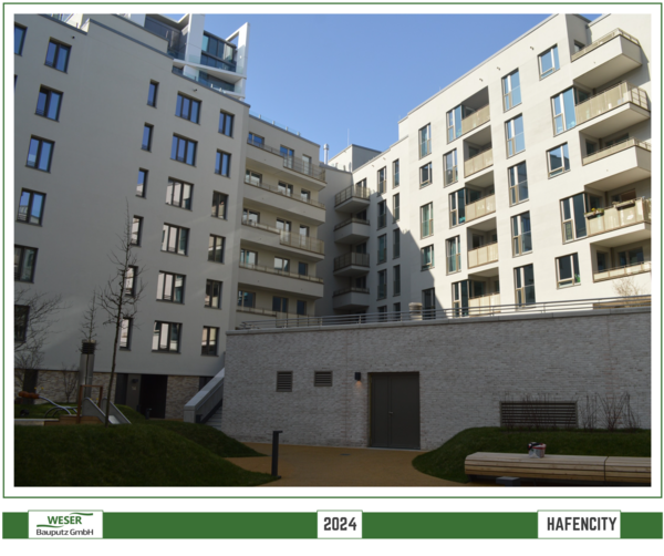 Neubau Strandkai, BF 57 Häuser, -Hafencity -Weser Bauputz GmbH Bremen