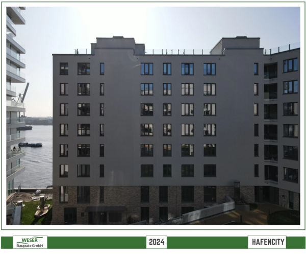 Neubau Strandkai, BF 57 Häuser, -Hafencity -Weser Bauputz GmbH Bremen