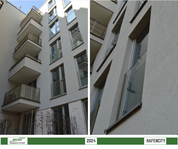 Neubau Strandkai, BF 57 Häuser, -Hafencity -Weser Bauputz GmbH Bremen