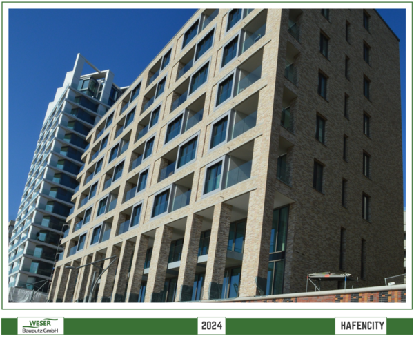 Neubau Strandkai, BF 57 Häuser, -Hafencity -Weser Bauputz GmbH Bremen