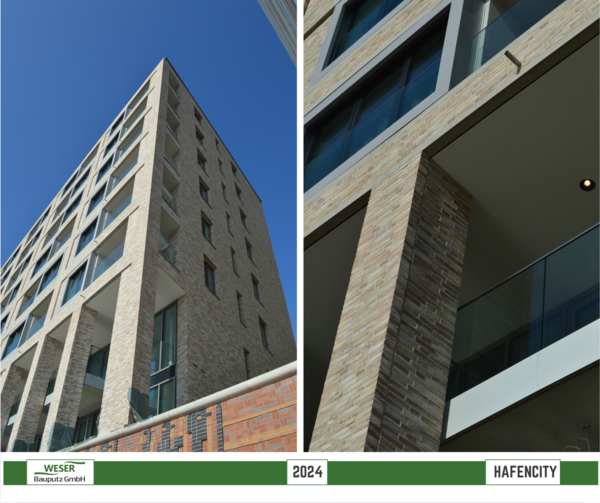 Neubau Strandkai, BF 57 Häuser, -Hafencity -Weser Bauputz GmbH Bremen