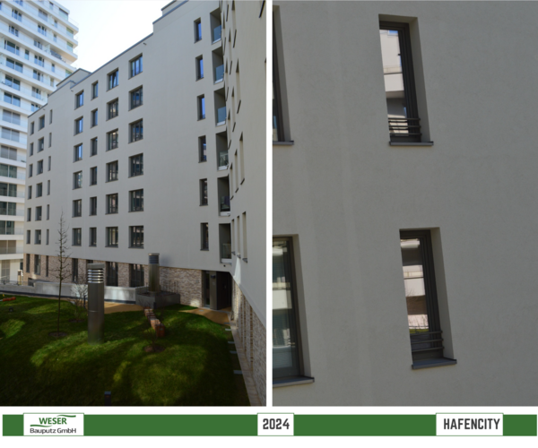 Neubau Strandkai, BF 57 Häuser, -Hafencity -Weser Bauputz GmbH Bremen