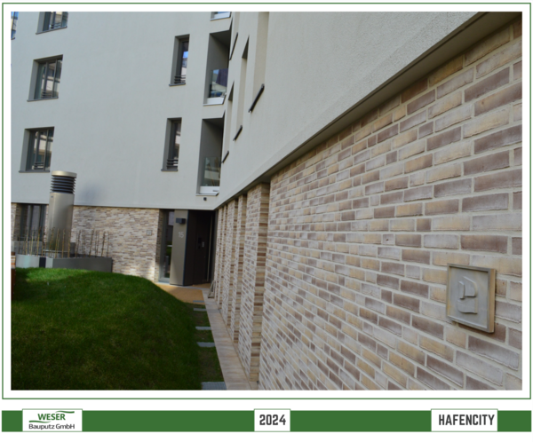 Neubau Strandkai, BF 57 Häuser, -Hafencity -Weser Bauputz GmbH Bremen