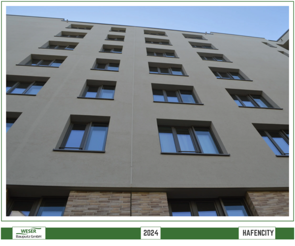 Neubau Strandkai, BF 57 Häuser, -Hafencity -Weser Bauputz GmbH Bremen