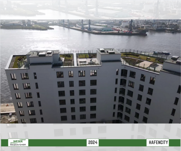 Neubau Strandkai, BF 57 Häuser, -Hafencity -Weser Bauputz GmbH Bremen