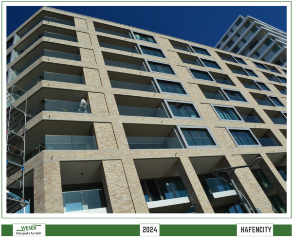 Neubau Strandkai, BF 57 Häuser, -Hafencity -Weser Bauputz GmbH Bremen