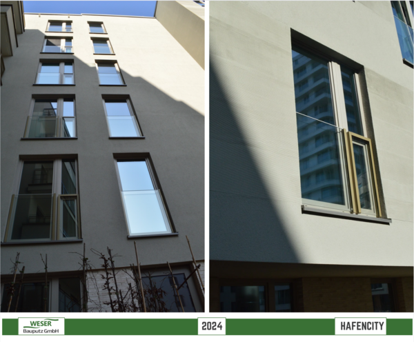 Neubau Strandkai, BF 57 Häuser, -Hafencity -Weser Bauputz GmbH Bremen