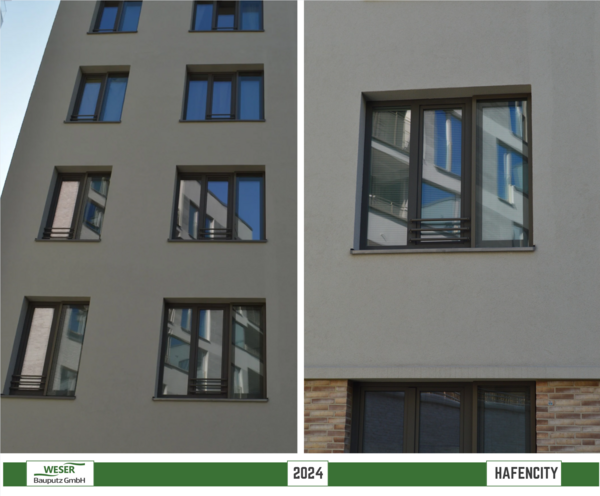Neubau Strandkai, BF 57 Häuser, -Hafencity -Weser Bauputz GmbH Bremen