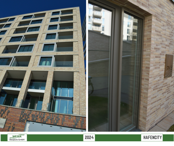 Neubau Strandkai, BF 57 Häuser, -Hafencity -Weser Bauputz GmbH Bremen